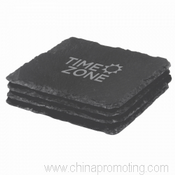 Chateau Natural Slate Coaster Set x 4 images