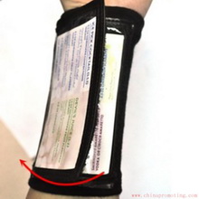 Promotional Cotton Wristbands with Plastic Pocket images