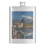 CANADA GOOSE ON THE LAKE FLASK images