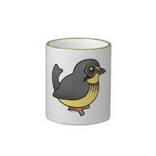Timbre de Reinita de Canadá Birdorable taza de café images