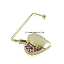 Bag hook stainless in Heart Shape images