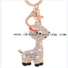 Cute animal crystal key chain images
