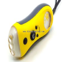 FM radio 3 led hand crank torch light images