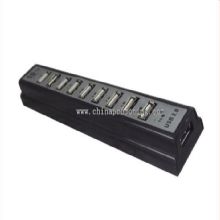 Usb 2.0 hub with power adapter 10 port images