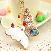 Butterfly crystal keychain images