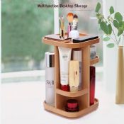 Desktop 360degree rotation cosmetic storage rack images
