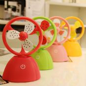 Mini battery table fan images