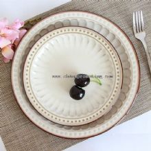 Embossed Ceramic Dinner Plate images