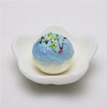 Blomma form vitt glas desserttallrik images