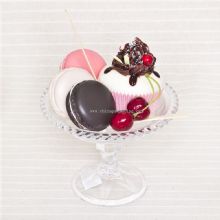 glass dessert plate with stem images