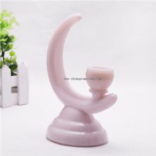 moon shape long-stemmed glass candle holder images