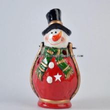 ceramic snowman/santa lantern light images