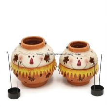 snowman hanging ceramic candle lantern images