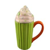 ceramic cake cup with lid images