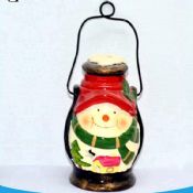 ceramic snowman hanging lantern images