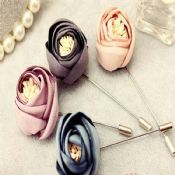 Flower Fabric Badge with Safety Pin images