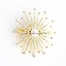 Rhinestone Flower Lapel Pin images