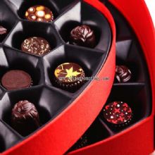 PU leather heart shaped empty chocolate gift box images