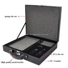 PU leather personalized with EVA die cut custom box images