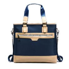 waterproof nylon+leather briefcase images