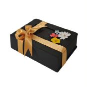 Black Paper Gift Box For Apparel images