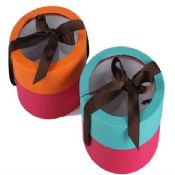 PVC Window On Top Gift Box with Ribbon images