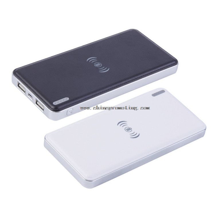 10000mAh High-kapasitas Qi Wireless Charger Power Bank