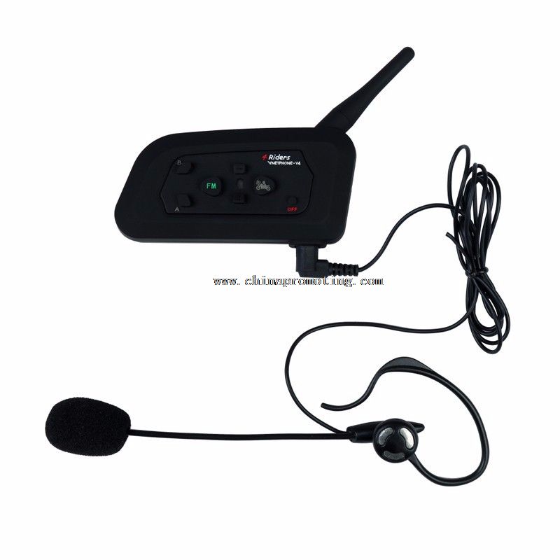 1200M 4 bruger motorcykel Intercom Fodbold dommer Headset