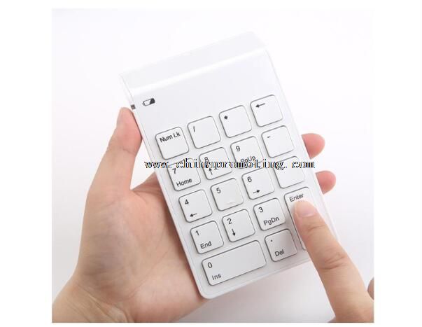 2.4 teclado numérico sem fio de G