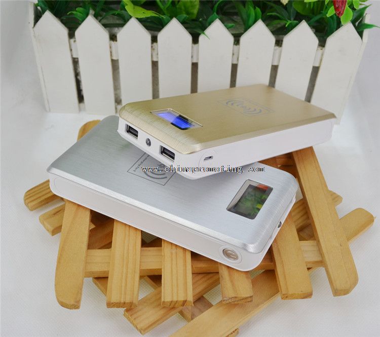 2 in 1 nirkabel Charger 12000mAh Power Bank