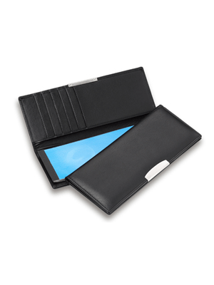 Leather Cheque Book Wallet