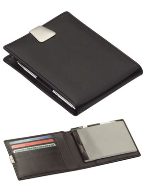 Bőr pénztárca / jegyzetblokk