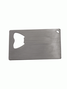 Credit Card Size Stainless Bottle Opener images