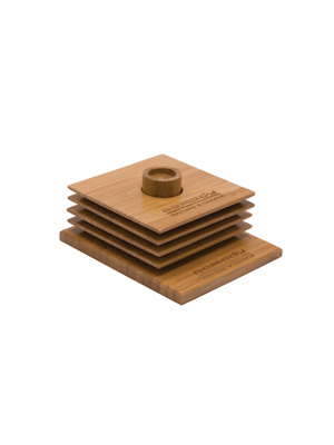 Bambus Coaster sæt (indgraveret på Base/1 Position)