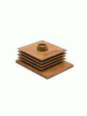 Bambus Coaster sæt (indgraveret på Base/1 Position) images