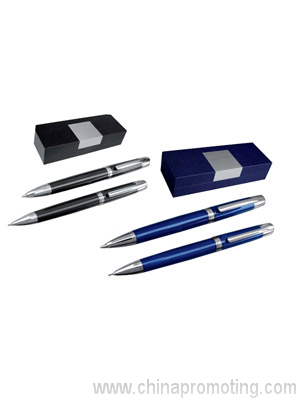 Luxury pen and pencil set in a gift box