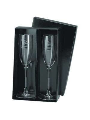 Flautas grandes Twin Pack negro brillante