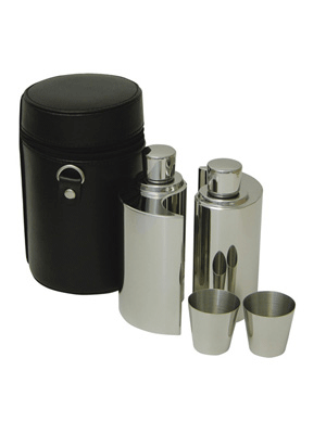 YingYang Hip Flask Set