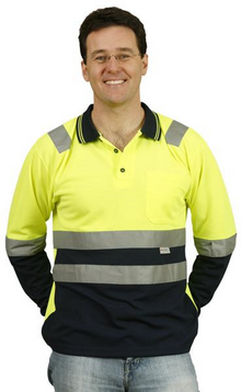 Promotional Mens Long Sleeve TrueDry Safety Polo images