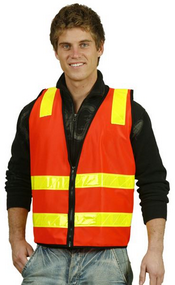 Promotional VIC Road Style Safety Vest, Zip images