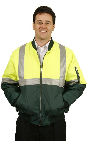 Promotional High visibility Flying Jacket with 3M Reflective Tapes