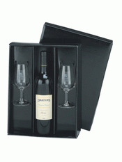 Wein Geschenk Set schwarz glänzend images