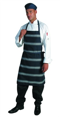 Biru dan Putih Stripe Apron