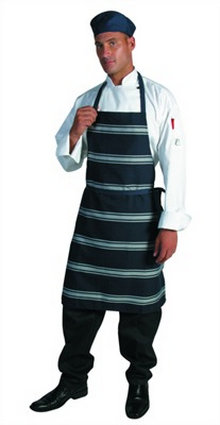 Blue and White Stripe Apron images