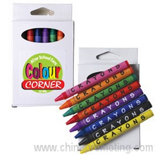 Assorted Colour Crayons In White Cardboard Box images
