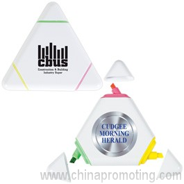 White Triangular Highlight Marker