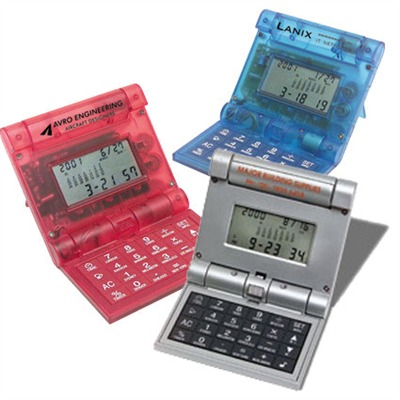 Horloge et Tri Fold calculatrice