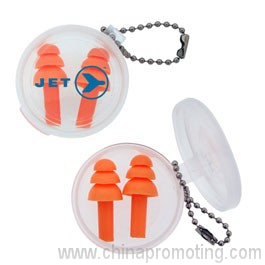 Silicon Earplug Keychain