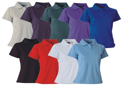 Camisa de Polo de color completo damas