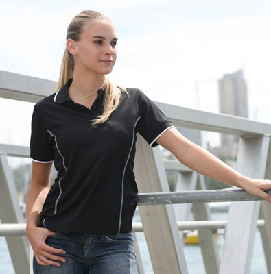 Ladies Short Sleeve Panel Polo